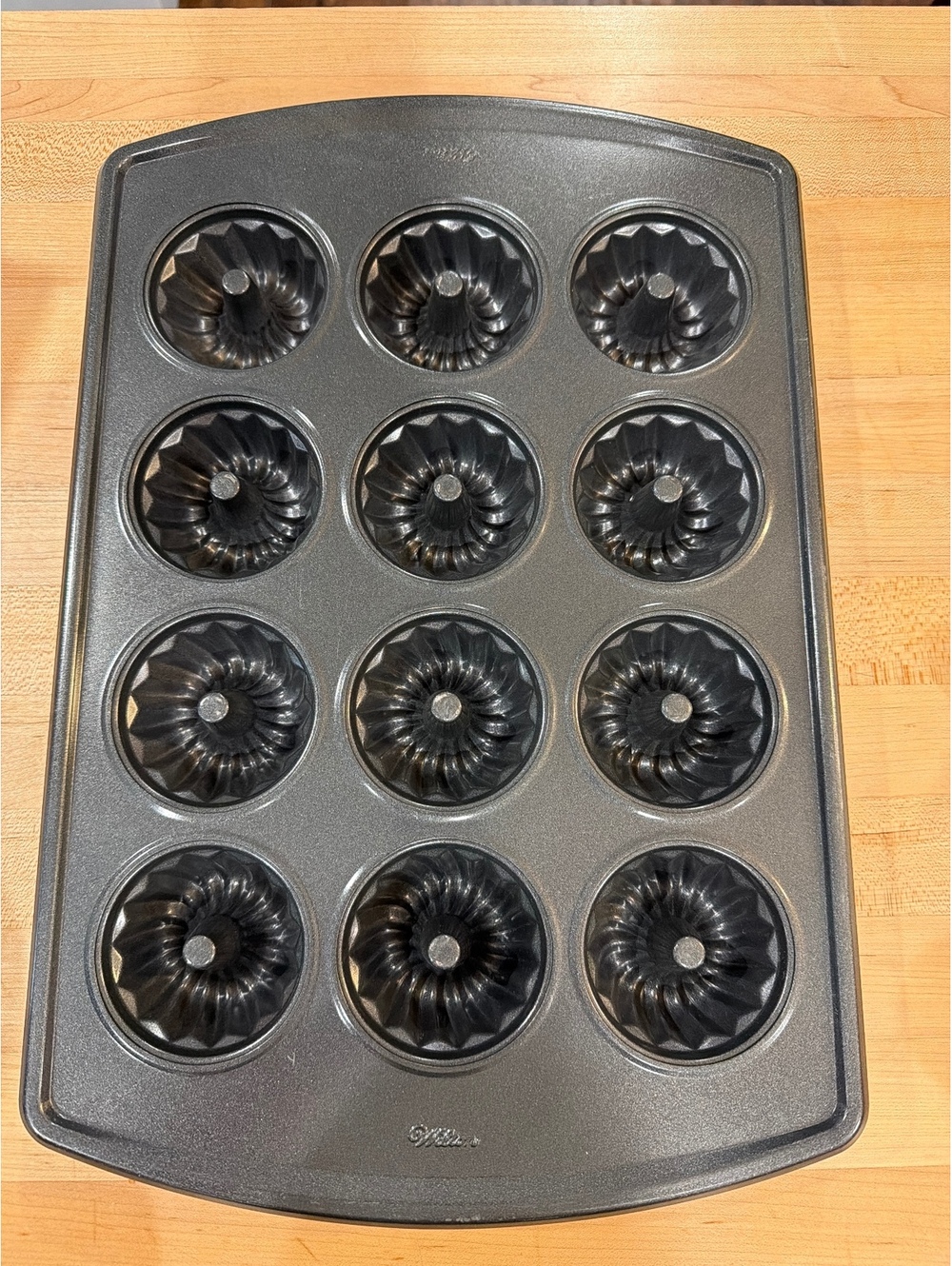Wilton Mini Bundt Cake Pan 12-Cup Nonstick Baking Mold